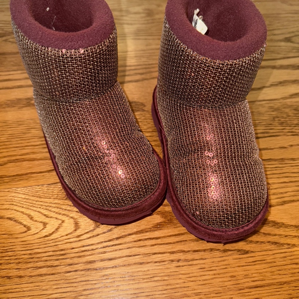 Sparkly Maroon Ugg boots